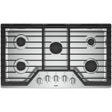 WHIRLPOOL WCG55US6HS LP CONVERTED 36" GAS COOKTOP with stainless steel finish and five burners