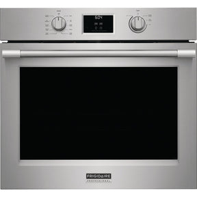 FRIGIDAIRE PROFESSIONAL PCWS3080AF 30" Single Wall Oven with Total Convection front view, sleek stainless steel design.