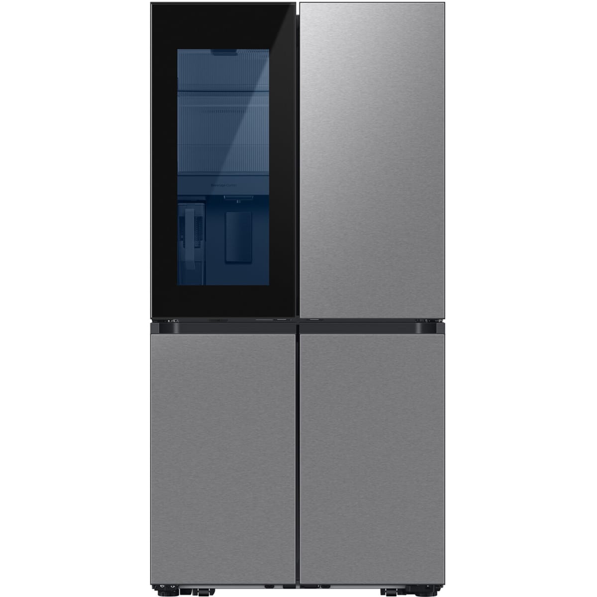 SAMSUNG RF29DB9700Q Bespoke 28.6-cu ft 4-Door Smart French Door Refrigerator with Dual Ice Maker and Water Dispenser and Door within Door (Stainless Steel)
