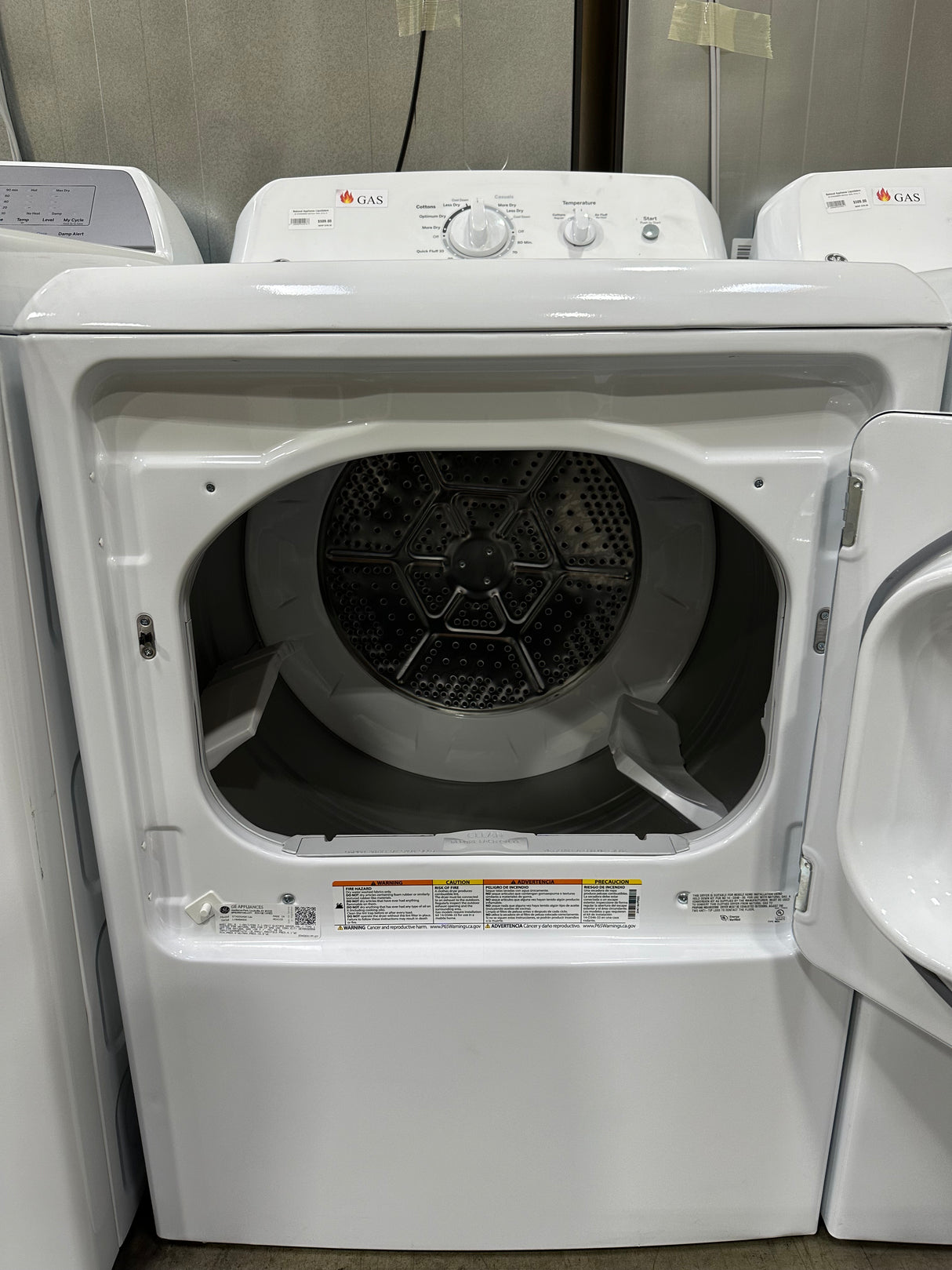 GE GTX22GASKWW Gas Dryer (Open Box / Scratch & Dent)