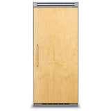 VIKING FDRB5363R Professional 5 Series 36 in. 22.0 Cu. Ft. Panel Ready Column Refrigerator front view with wood panel.