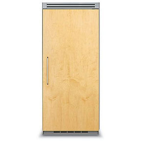 VIKING FDRB5363R Professional 5 Series 36 in. 22.0 Cu. Ft. Panel Ready Column Refrigerator front view with wood panel.