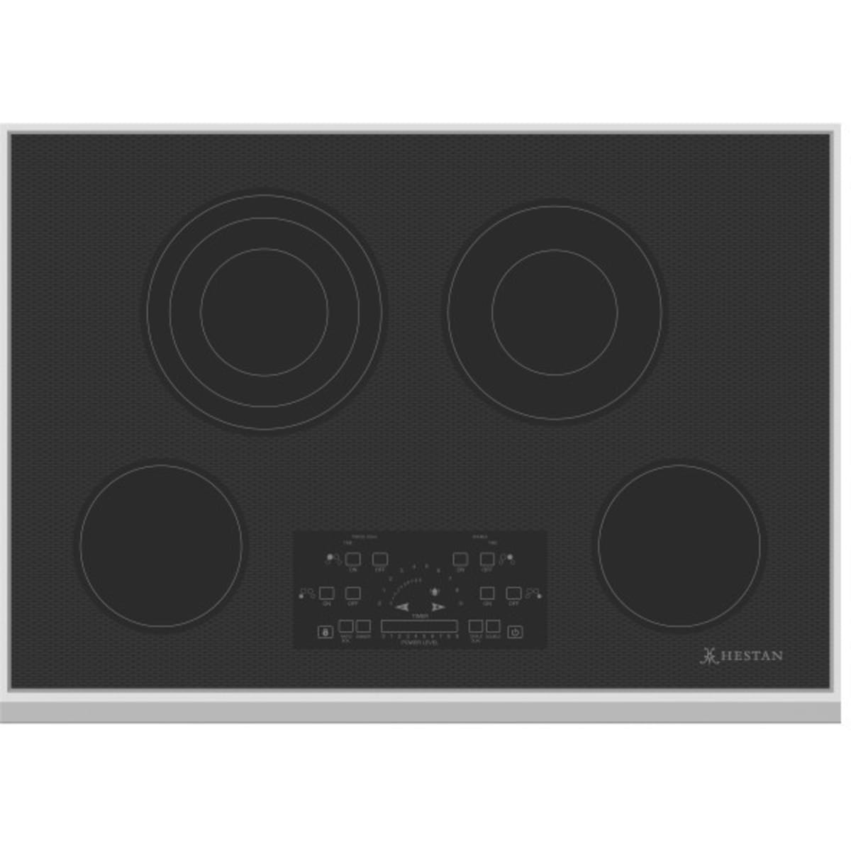 Hestan KEC30-BK - 30 Inch Electric Cooktop with 4 Cooking Zones, Radiant Heating Elements for premium appliance liquidation.