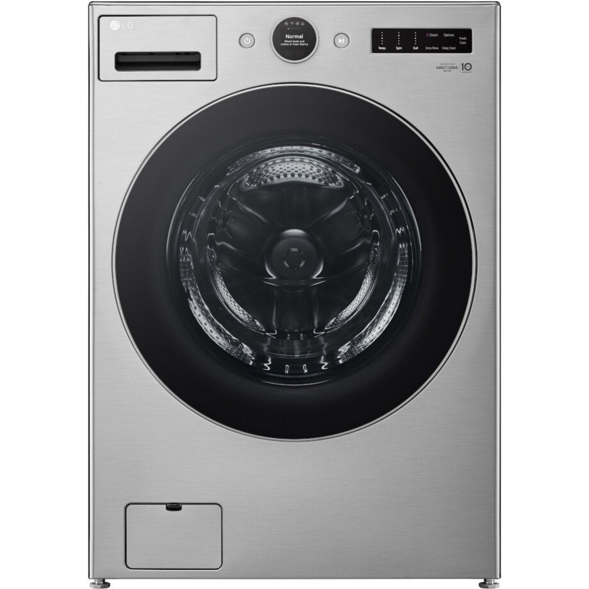 LG WM5500HVA 4.5 Cu. Ft. Capacity Smart Front Load Energy Star Washer with TURBO GRAPHITE STEEL