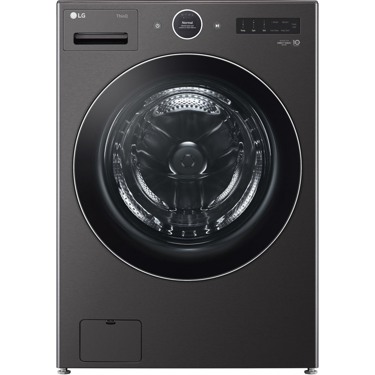LG WM6700HBA 27 Inch Smart Front Load Washer with 5.0 Cu. Ft. Capacity, TurboWash™ 360°, Dial-A Cycle™, ezDispense
