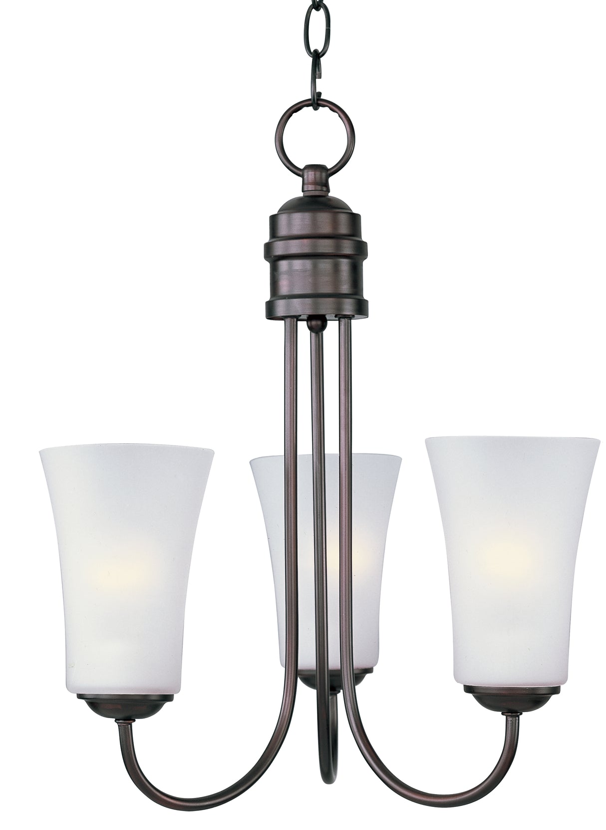 Maxim Lighting 10043FTOI - Logan 3 Light 17 inch Oil Rubbed Bronze Single-Tier Chandelier Ceiling Light.