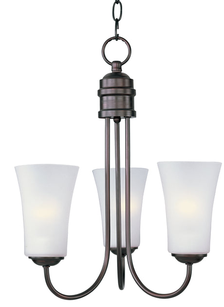 Maxim Lighting 10043FTOI - Logan 3 Light 17 inch Oil Rubbed Bronze Single-Tier Chandelier Ceiling Light.