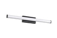 Miseno FLVL36LED30MB - 36 in. LED Vanity Fixture in Matte Black providing stylish illumination for luxury appliances.