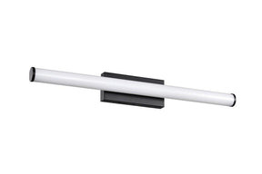 Miseno FLVL36LED30MB - 36 in. LED Vanity Fixture in Matte Black providing stylish illumination for luxury appliances.