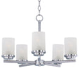 Maxim Lighting 10205FTSN - Corona 5 Light 22 inch Satin Nickel Single-Tier Chandelier Ceiling Light in Frosted