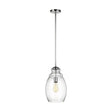 Generation Lighting P1484CH - One Light Pendant in sleek chrome finish, perfect for modern spaces.