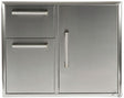 COYOTE CCD-2DC31 31" Door & Drawer Combo made of stainless steel for outdoor kitchens, offering stylish storage solutions.