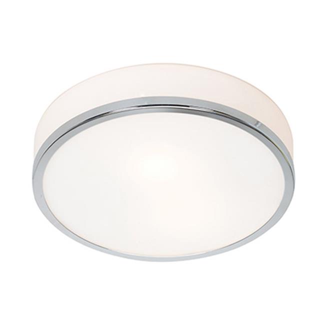 Access Lighting 20670CHOPL - Aero 1-Light 10? Chrome Flush Mount Ceiling Fixture with Opal Glass