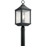 Kichler 49987DBK - Springfield 1-Light 150W Medium Incandescent Outdoor Post Mount Light in Distressed Black