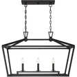 Savoy House 1-323-3-89 - Townsend 3-Light Linear Chandelier in a Matte Black Finish - OPEN BOX, modern lighting fixture