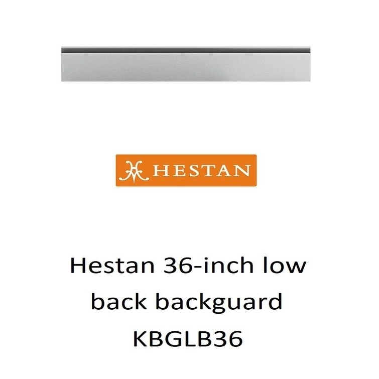 Hestan KBGLB36 HE-BACKGUARD, LOW BACK, 36" premium accessory for ranges, ideal for kitchen safety and style.