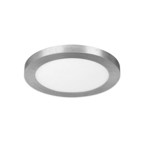 Feit Electric FP13/4WY/NK - LED 13 in. W x 13.1 in. L Nickel LED Flat Panel Light Fixture in sleek design.