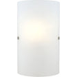 EGLO Lighting 20131A - Troy 3 1 Light 7.1 inch Matte Nickel Wall Sconce Wall Light with frosted glass shade.