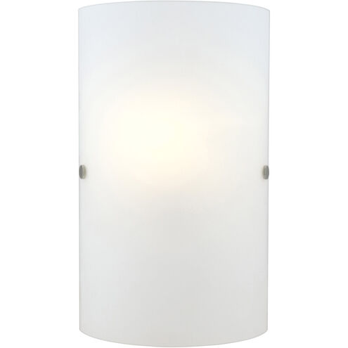 EGLO Lighting 20131A - Troy 3 1 Light 7.1 inch Matte Nickel Wall Sconce Wall Light with frosted glass shade.
