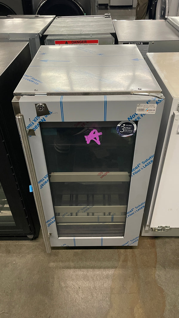 U-LINE UHBSG41A V518-18 Inch Undercounter Beverage Center with U-Adjust™ Storage Bins and Racks, Digital Touch Pad Control