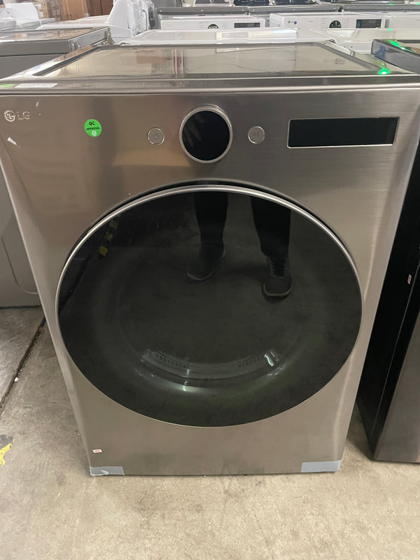 LG DLGX5501V 7.4 Cu. Ft. Smart Gas Dryer with Steam and Sensor Dry - Graphite Steel