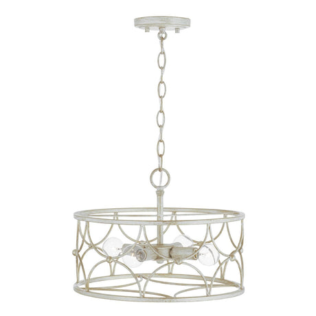 Capital Lighting 243341WW - Ricci Winter White 4-Light 60W Candelabra Incandescent Dimmable Ceiling Light Fixture