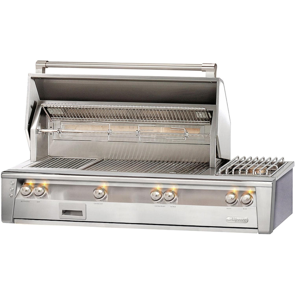 ALFRESCO gas grill with rotisserie and sear zone