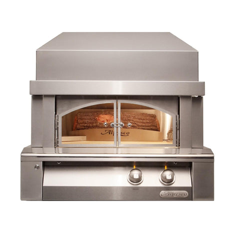 Alfresco AXE-PZA AL-30" PIZZA OVEN FOR COUNTERTOP MOUNTNG with stainless steel design and spacious cooking surface.