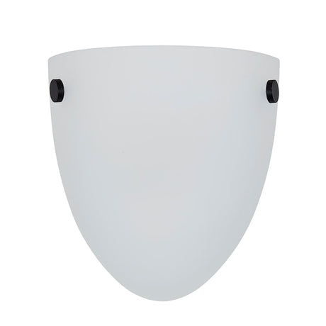 Miseno FLWL100LED30BNORB - 3000 Kelvin LED Wall Sconce in Brushed Nickel with Oil Rubbed Bronze - frosted glass shade.