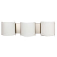Miseno FLVL1013LEDBN - ML Series 3-Light Integrated LED Vanity Fixture in Brushed Nickel showcasing modern design.