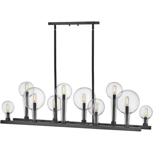 Hinkley 30528BK - Alchemy Black 10-Light 60W Candelabra Linear Chandelier overstock appliances