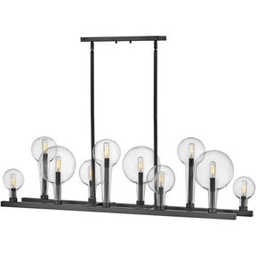 Hinkley 30528BK - Alchemy Black 10-Light 60W Candelabra Linear Chandelier overstock appliances