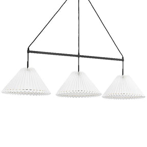 Hudson Valley H476903-SBK - Mitzi Demi 3-Light 15W LED Linear Pendant in Soft Black hanging light fixture.