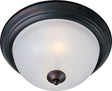 Maxim Lighting 5841FTOI – Malaga 1-Light Flush Mount in Oil Rubbed Bronze – Frosted Glass Shade