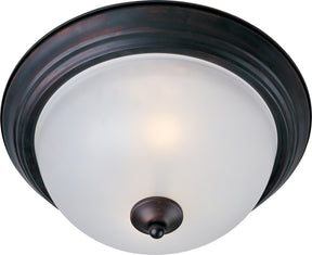 Maxim Lighting 5841FTOI – Malaga 1-Light Flush Mount in Oil Rubbed Bronze – Frosted Glass Shade