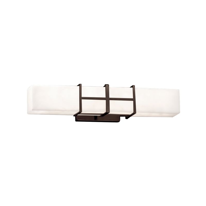 Justice Design LED Wall Light in Dark Bronze