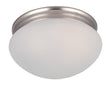 Maxim Lighting 5885FTSN – Essentials 2-Light Semi-Flush Mount in Satin Nickel – Compact Ceiling Light.