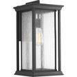 Progress Lighting P5613-31 - Endicott 1-Light 100W Medium Incandescent Extra-Large Outdoor Wall Lantern in Textured Black.