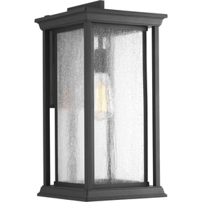 Progress Lighting P5613-31 - Endicott 1-Light 100W Medium Incandescent Extra-Large Outdoor Wall Lantern in Textured Black.
