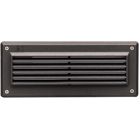 Kichler 15073AZT - Textured Architectural Bronze 2-Light 10W 12V Louvered Brick Deck Light - OPEN BOX