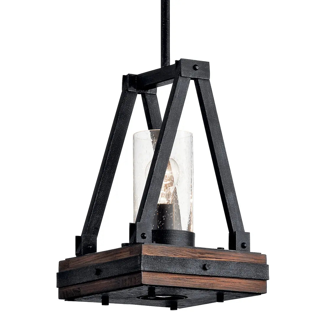 Kichler 43435AUB Farmhouse Seeded Glass Lantern
