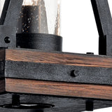 Kichler 43435AUB Farmhouse Seeded Glass Lantern