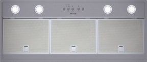 Thermador VCI248DS Liner Insert Ventilation Fan in Stainless Steel 48" with three fan speeds and halogen lighting.