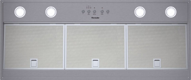 Thermador VCI248DS Liner Insert Ventilation Fan in Stainless Steel 48" with three fan speeds and halogen lighting.