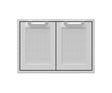 Hestan AGAD30 30 Inch Double Storage Doors: Stainless Steel for high-quality outdoor kitchen appliance liquidation and overstock appliances.