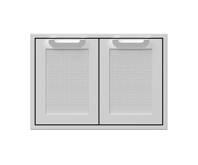 Hestan AGAD30 30 Inch Double Storage Doors: Stainless Steel for high-quality outdoor kitchen appliance liquidation and overstock appliances.