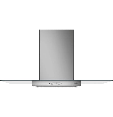 Cafe CVW73612MSS 36" Wall-Mount Glass Canopy Chimney Hood in stainless steel for modern kitchens.