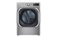 LG DLEX8980V 5.2 cu.ft. Mega Capacity Front Load Dryer with Turbosteam, Steam and Wi-Fi, AIDD in Black Steel