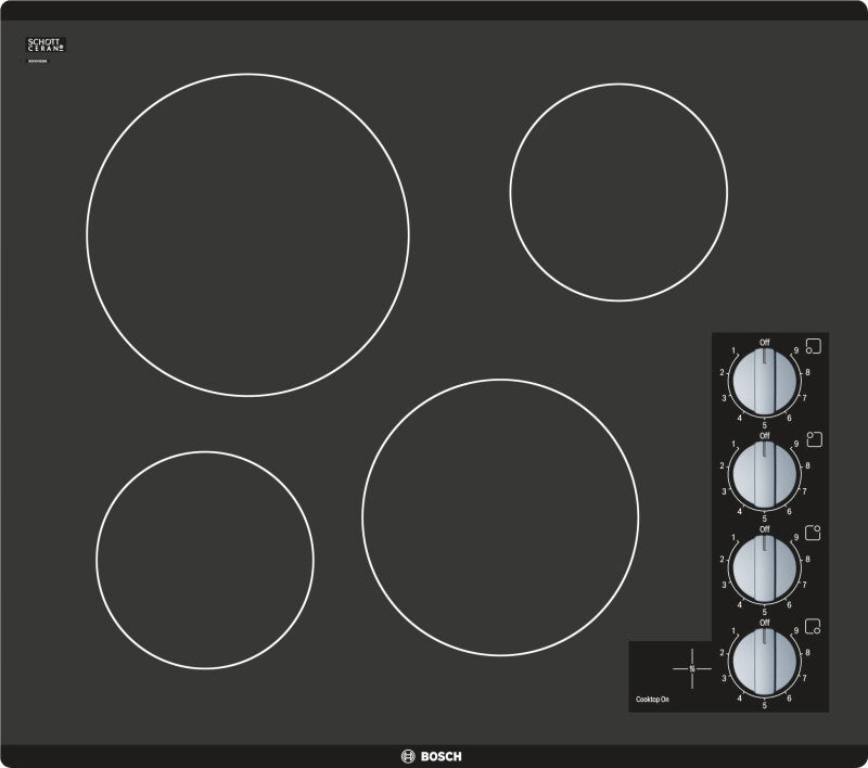 Bosch electric cooktop with precise temperature control