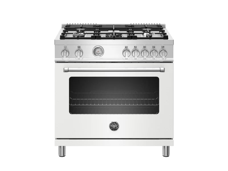 Bertazzoni MAST365GASBIE BZ-36" MASTER SERIES RANGE-GAS OVEN WH